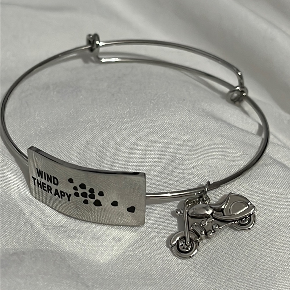 Wind and Fire Wind Therapy motorcycle bike charm bracelet